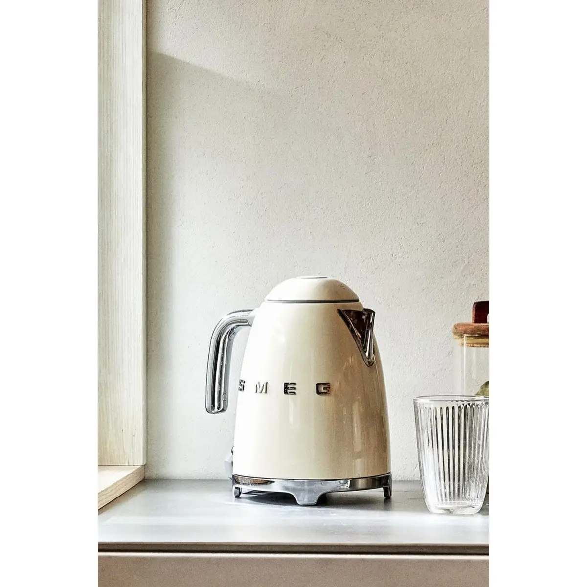 Smeg 50 Style Retro Krem 1,7 Lt Paslanmaz Çelik Kettle Klf03creu