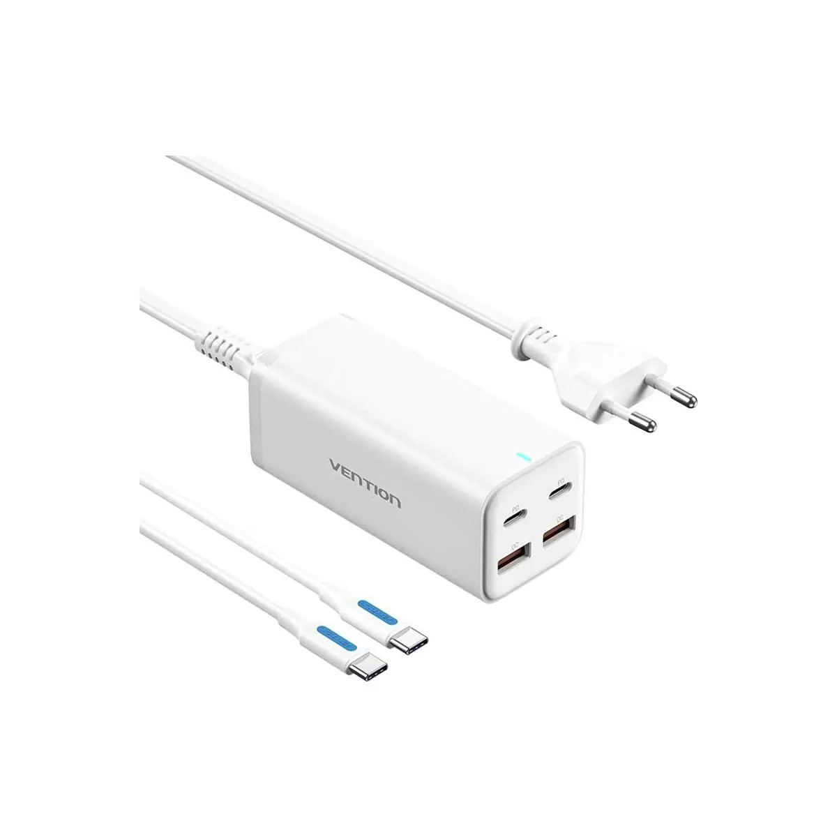 (Fbs) 100W Gan 4-Portlu Masaüstü Hızlı Şarj Istasyonu (2xusb-C + 2xusb-A)