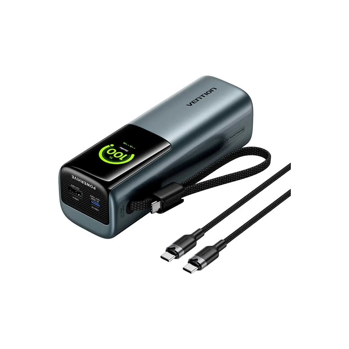 Vention Powerhive 200W 27000MAH Akıllı LED Ekranlı Hızlı Power Bank - MacBook Pro Air iPhone 17 16 15 Pro Max Uyumlu